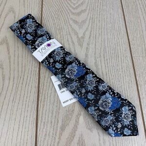 707 Tayion by Montee Holland Floral Men's Tie 001 Black $55 Polyester 2YC24-2016